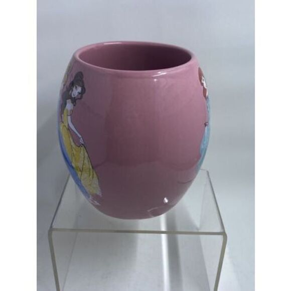 Disney Store Princess Pink 18 oz Ceramic Coffee Cup Mug Ariel Belle Cinderella - Picture 2 of 4